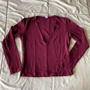 American apparel deep v shirt